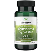 Swanson plataus spektro gimnemos (Gymnema Sylvestre) lapai, 400 mg – 100 kapsulių