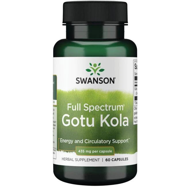 Swanson pilno spektro Gotu Kola, 435 mg – 60 kapsulių