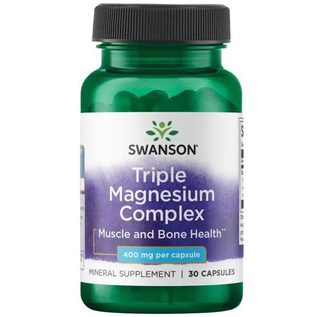 Swanson trigubo magnio kompleksas, 400 mg – 30 kapsulių