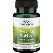 Swanson Avena Sativa, 400 mg – 60 kapsulių