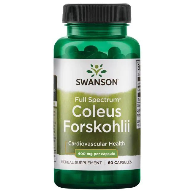 Swanson plataus spektro Coleus Forskohlii 400 mg – 60 kapsulių