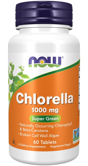 Produkto nuotrauka: NOW Foods Chlorella, 1000mg - 60 tablečių