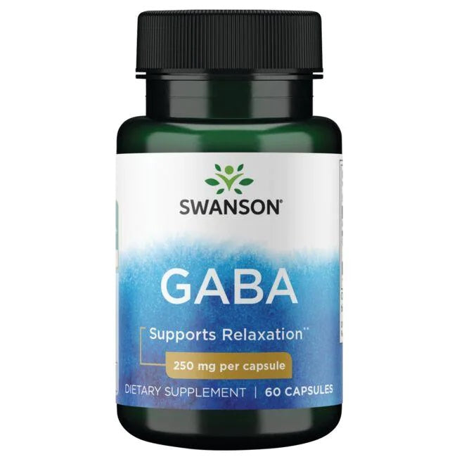 Swanson GABA, 250 mg – 60 kapsulių