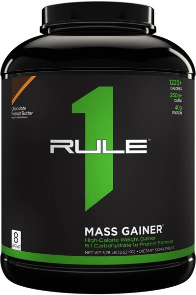 Rule One masės didinimo priemonė, šokoladinis, žemės riešutų sviestas - 2620 g