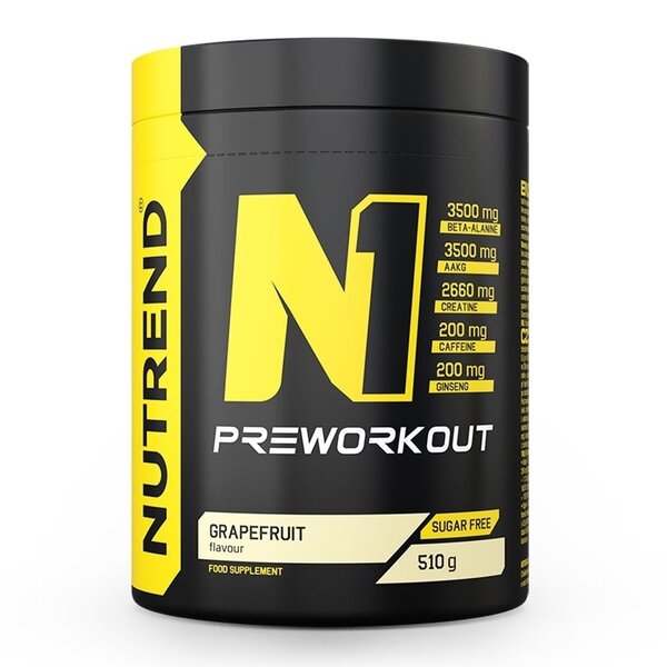 Nutrend N1 prieš treniruotę, greipfrutų skonio – 510 g