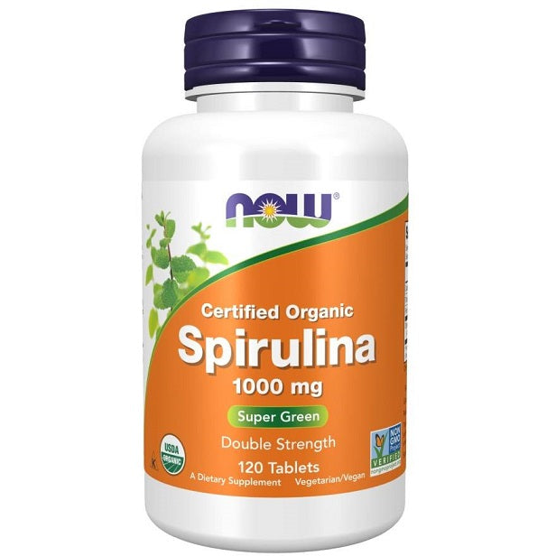 Produkto nuotrauka: NOW Foods Spirulina, 1000mg - 120 tablečių