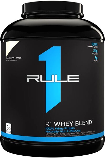 Rule One R1 išrūgų baltymų mišinys, vaniliniai ledai – 2240 g