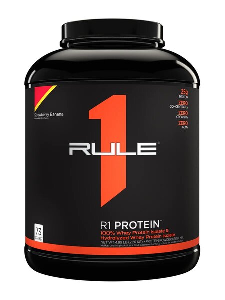 Rule One R1 baltyminis braškių ir bananų skonio – 2260 g