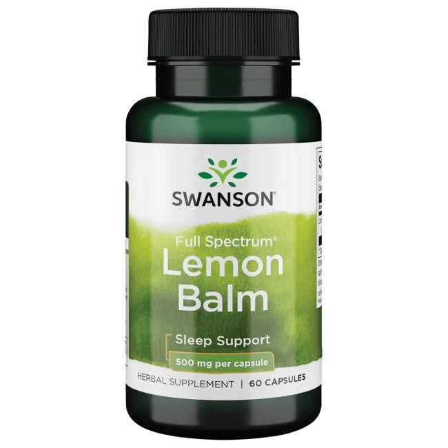 Swanson plataus spektro citrinmelisas, 500 mg – 60 kapsulių