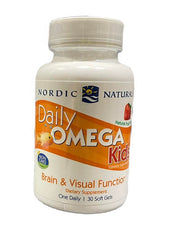 Nordic Naturals Daily Omega Kids, natūralaus vaisių skonio – 30 kapsulių