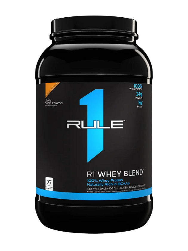 Rule One R1 išrūgų mišinys, lengvai sūdyta karamelė – 905 g