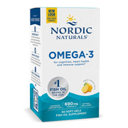 Nordic Naturals Omega - 3, 690 mg citrinų skonio – 60 kapsulių