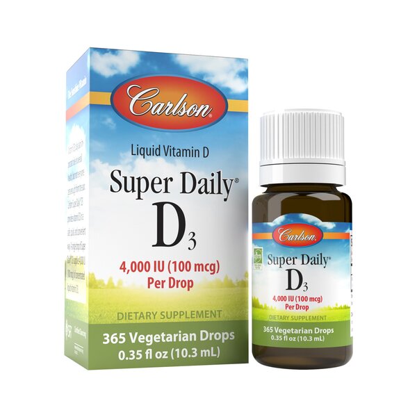 Carlson Labs Super Daily D3, 4000 TV - 10 ml.