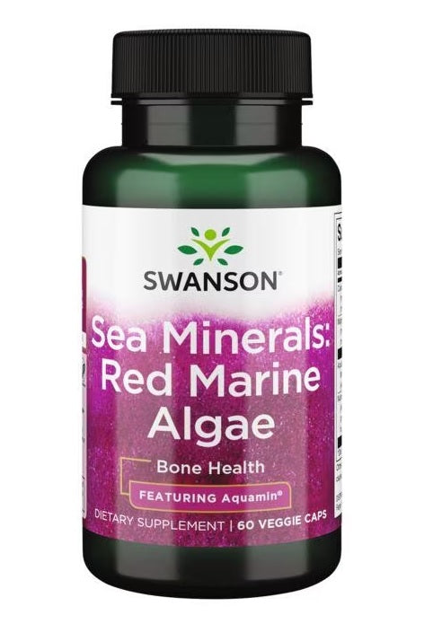 Swanson Sea Minerals: raudonieji jūriniai dumbliai – 60 kapsulių
