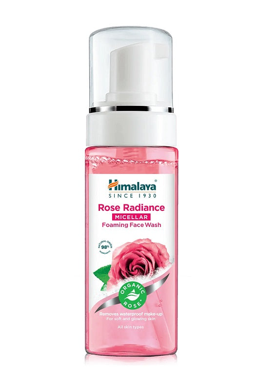 Himalaya Rose Radiance micelinis putojantis veido prausiklis – 150 ml.