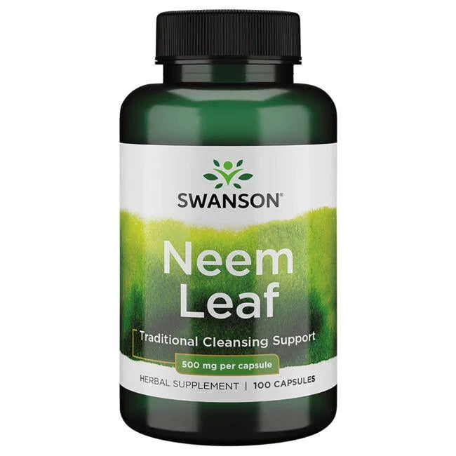 Swanson nimbamedžio lapai, 500 mg – 100 kapsulių