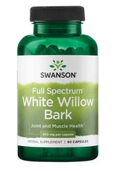 Swanson pilno spektro baltojo gluosnio žievė, 400 mg – 90 kapsulių