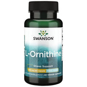 Swanson L - ornitinas, 500 mg – 60 kapsulių