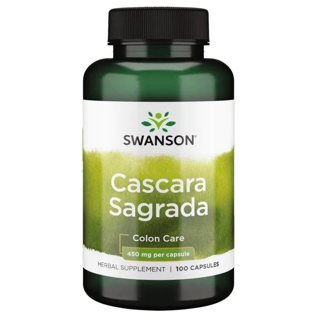 Swanson Cascara Sagrada, 450 mg - 100 kaps