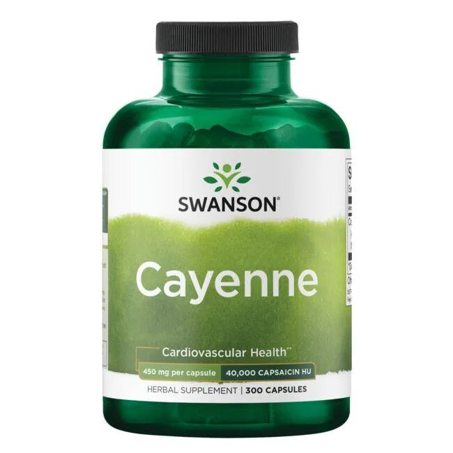 Swanson Cayenne, 450 mg – 300 kapsulių