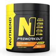 Nutrend N1 prieš treniruotę, raudonųjų apelsinų skonio – 255 g