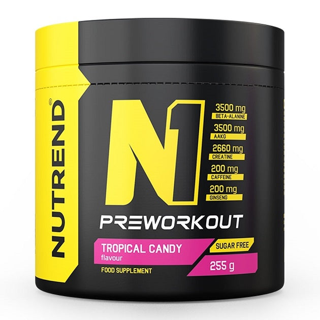 Nutrend N1 prieš treniruotę, tropiniai saldainiai - 255 g