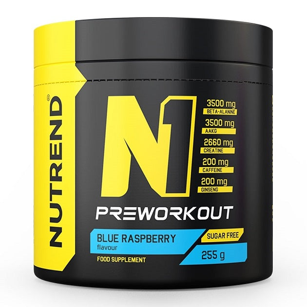 Nutrend N1 prieš treniruotę, mėlynųjų aviečių skonio – 255 g
