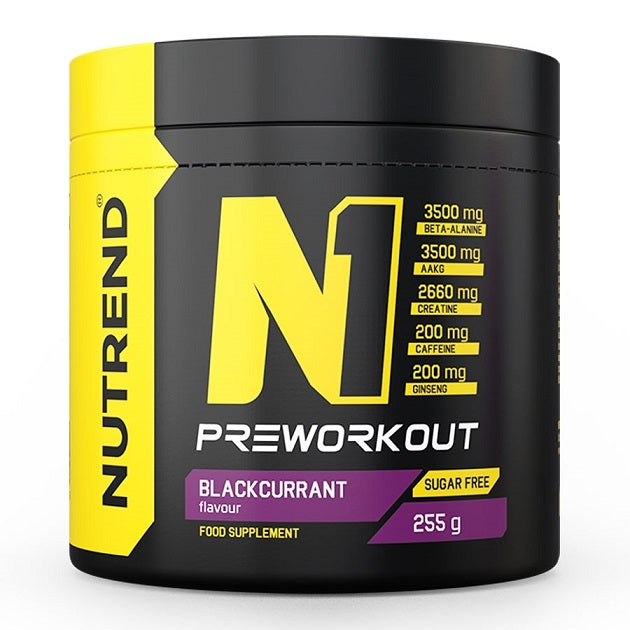 Nutrend N1 prieš treniruotę, juodųjų serbentų skonio – 255 g