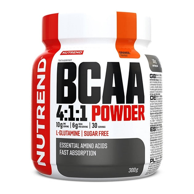Nutrend BCAA 4:1:1 milteliai, apelsinų skonio - 300 g