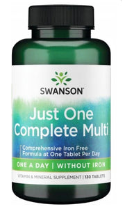 Swanson Just One Complete Multi be geležies – 130 tablečių
