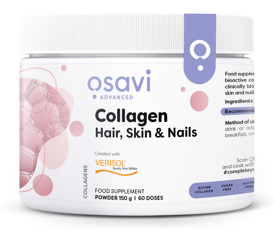 Produkto nuotrauka: Osavi Collagen Peptides (Hair Skin & Nails), be skonio - 150 g