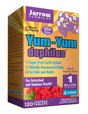 Jarrow Formulas Yum - Yum Dophilus, 1 milijardas KFV (Aviečių) – 120 kramtomųjų tablečių
