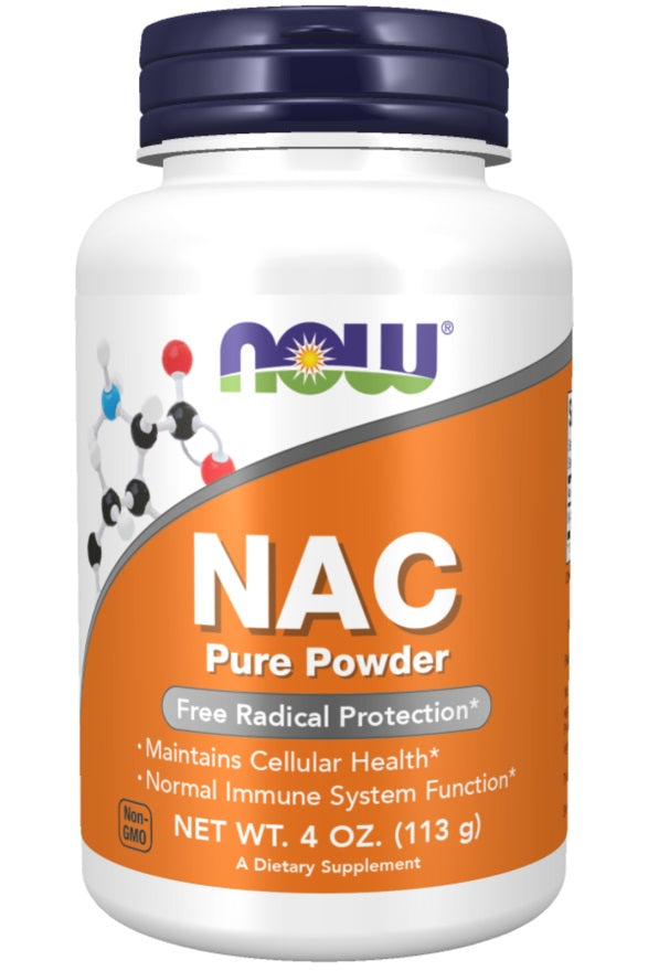 NOW Foods NAC, gryni milteliai – 113 g