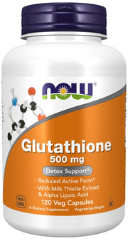 NOW Foods glutationas, 500 mg - 120 kapsulių