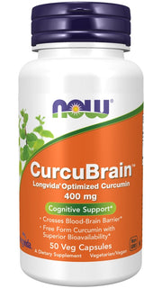 Produkto nuotrauka: NOW Foods CurcuBrain, 400mg - 50 kapsulių