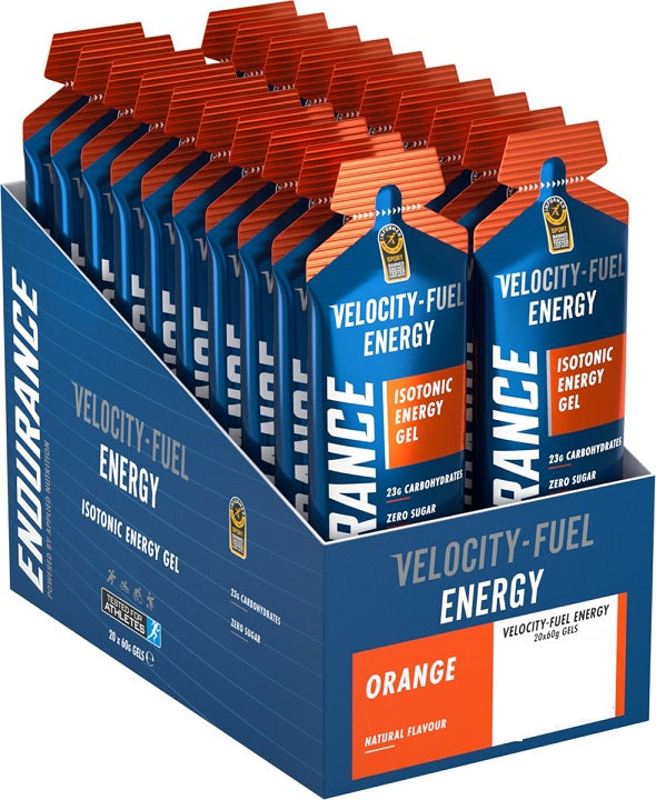 Applied Nutrition Endurance Energy izotoninis energijos gelis, apelsinų skonio – 20 x 60 g