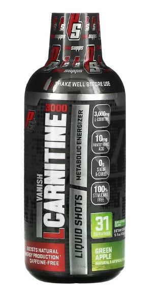 ProSupps L - karnitinas 3000, žaliasis obuolys – 473 ml.