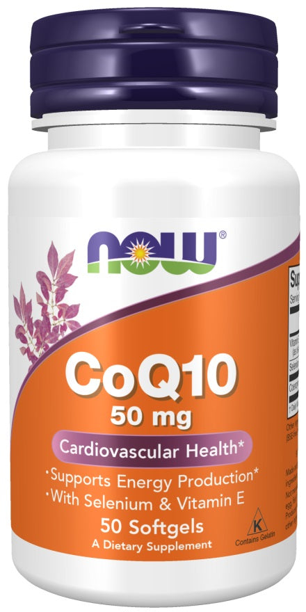 NOW Foods kofermentas Q10 su selenu ir vitaminu E, 50 mg – 50 kapsulių