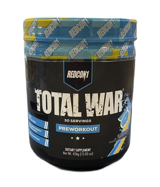 Redcon1 Total War – prieš treniruotę, mėlynasis limonadas – 426 g