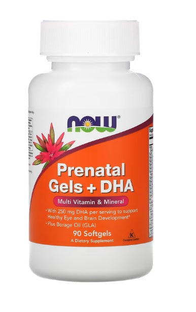 Produkto nuotrauka: NOW Foods Prenatal Gels + DHA - 90 minkštųjų kapsulių