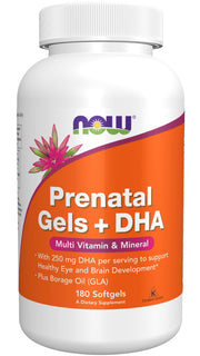 Produkto nuotrauka: NOW Foods Prenatal Gels + DHA - 180 minkštųjų kapsulių