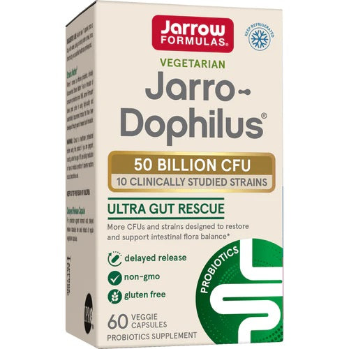 Jarrow Formulas Jarro - Dophilus Ultra Gut Rescue, 50 milijardų KFV - 60 kapsulių