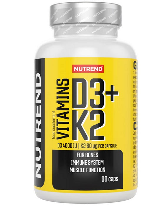 Nutrend vitaminai D3 + K2 - 90 kapsulių