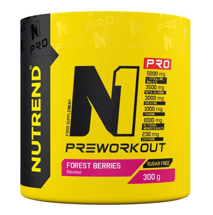 Nutrend N1 Pro prieš treniruotę, miško uogos - 300 g