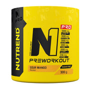Nutrend N1 Pro prieš treniruotę, rūgštaus mango skonio – 300 g