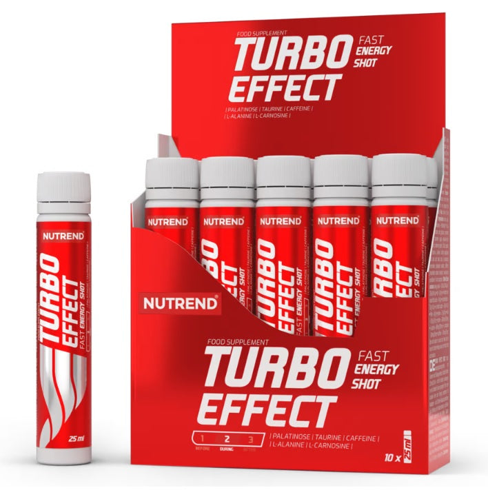 Nutrend Turbo Effect šotas – 10 x 25 ml.