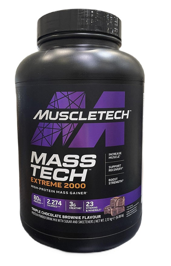 MuscleTech Mass - Tech Extreme 2000, trigubo šokolado pyragėlis – 2720 g