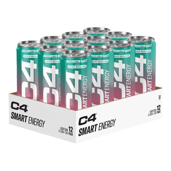 Cellucor C4 Smart Energy, arbūzų skonio – 12 x 330 ml.