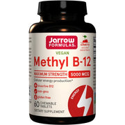 Jarrow Formulas Methyl B - 12, 5000mcg (vyšnių) - 60 kramtomųjų tablečių
