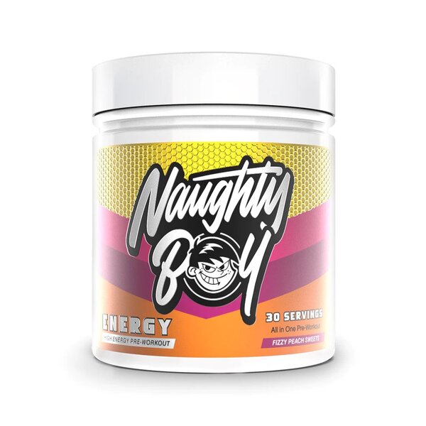 Naughty Boy Energy putojančio persiko saldainiai - 390 g